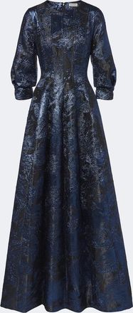 SIMKHAI Claravelle jacquard gown