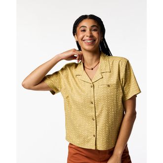Cotopaxi Afuera Button Up Shirt - Print - Womens in Shimmer Honeydew at Nordstrom, Size X-Large