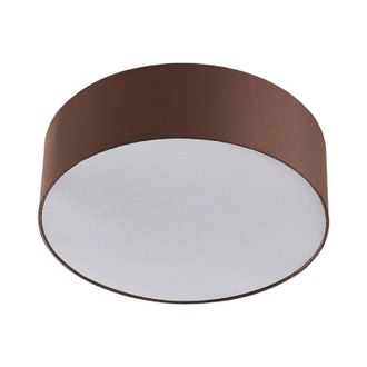 Lindby Lindby - L&aacute;mpara De Techo sebatin En Marr&oacute;n Textura, Tela, Tejido, Seda