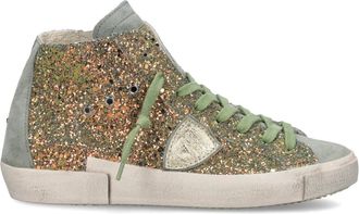 Philippe Model Prsx Tennis - Dames - Sneakers - Groen - 36 EU - Katoen - Schoenen