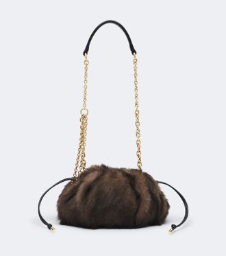 Chlo&eacute; Chlo&eacute; Chlo&eacute; Pliss&eacute; shearling shoulder bag