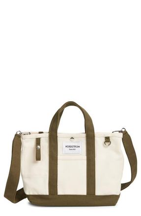 Nordstrom Small 125th Anniversary Structured Tote in Beige Beach- Olive Night at Nordstrom