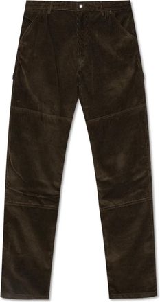 Moncler Ribfluwelen broek - Heren - Straight fit broeken - Groen - M - Katoen - Broeken