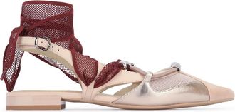 Pinko Gianira 30 Sling Back - Dames - Ballerinas - Beige - 36 EU - Leer - Schoenen