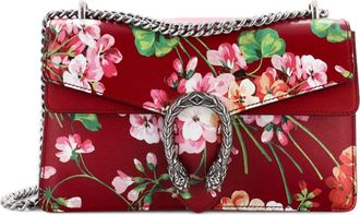 Gucci Dionysus Bag Blooms Print Leather Small shoulder bag - Rood