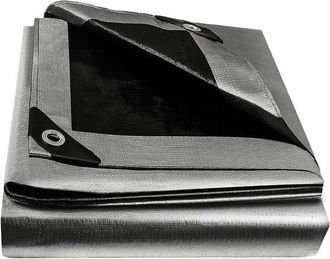 OEM Lona Protectora De Lona Tejida Para Exteriores, Resistente A Desgarros E Impermeable, 2 M X 3 M, Gris Y Negro
