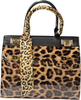 Generic Womens Faux Patent Handbag Luxury Tote Bag Crossbody Fashion Shoulder Bag (Black)