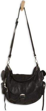 Free People Asher Leather Tote in Black at Nordstrom