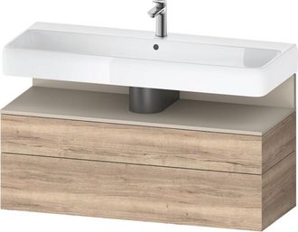 Duravit Duravit - Qatego Mueble Bajo Lavabo, 1 Extra&iacute;ble Y 1 Caj&oacute;n