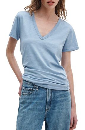 Rag & Bone The Slub V-Neck T-Shirt in Hz Blue at Nordstrom, Size X-Large