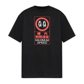 44 Label Group T-Shirts, male, Black, Size: 2XL T-Shirt with Print