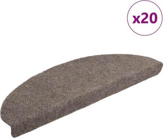 vidaXL Tappetini Autoadesivi per Scale 20 pz Crema 65x21x4 cm - Vidaxl