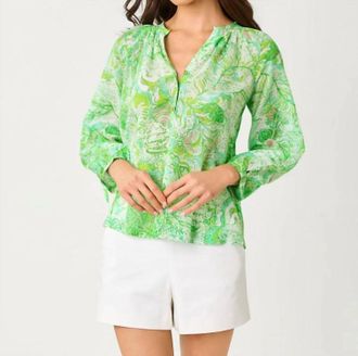 Lilly Pulitzer Andria Pullover Top In Resort White Ship To Shore