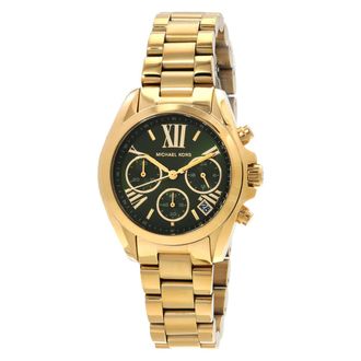 Michael Kors Bradshaw Chronograph Quartz Green Dial Ladies Watch MK7257