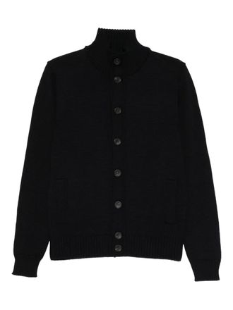 Cenere GB high-neck cardigan - men - Fabric - 54 - Black