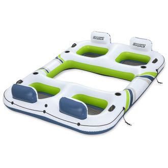Bestway Isla Flotante Hydro-force Blanco, Azul Y Verde 302 X 219 Cm Bestway