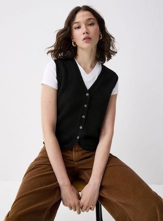 Twik Plush knit vest