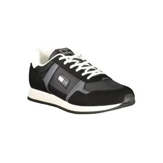 Tommy Hilfiger Colour-Block Lace-Up Sneaker - Black