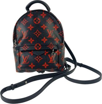 Louis Vuitton Black Red Color Backpack (Pre-Owned)