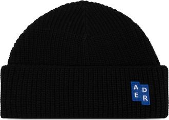 Ader Error Significant TRS Tag beanie hat 01 - unisex - Wool/Nylon - One Size - Black