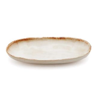 Bazar Bizar Juego de 6 plato ovalado en cer&aacute;mica