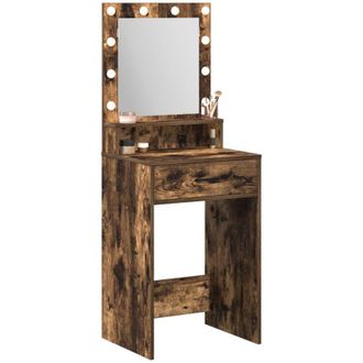 vidaXL Dressing Table Smoked oak 50 x 41 x 135 cm Engineered wood vidaXL