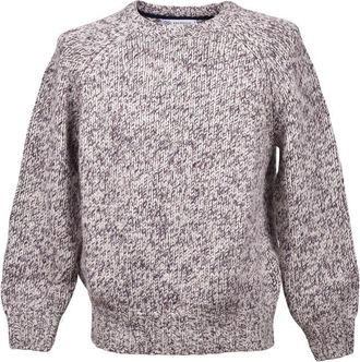 Brunello Cucinelli Ecru Cashmere Blend Crew Neck Sweater, Brand Size 56 (US Size 46)