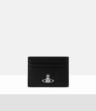 Vivienne Westwood Flat Card Holder Pu Smooth Black One Size Women