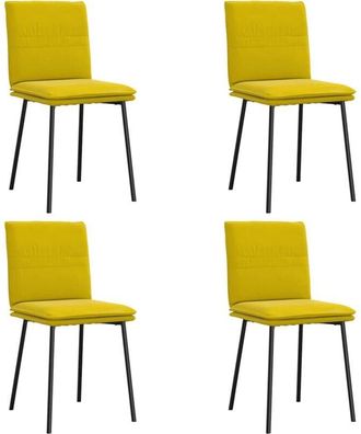 vidaXL Vidaxl - Sillas De Comedor 4 Unidades Terciopelo Amarillo