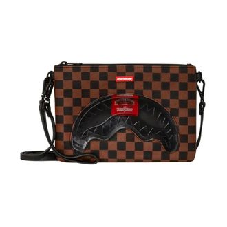 Sprayground Cross Body Bags, male, Multicolor, ONE SIZE, Sip Clear SM Eyes Clutch Shoulder Strap