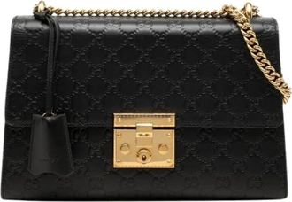 Gucci Pre-owned Padlock Schoudertas - Dames - Vintage Schoudertas - Zwart - ONE Size - Leer - Vintage