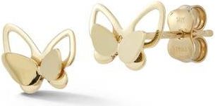 Ember Fine Jewelry Butterfly Stud Earrings in Gold at Nordstrom Rack