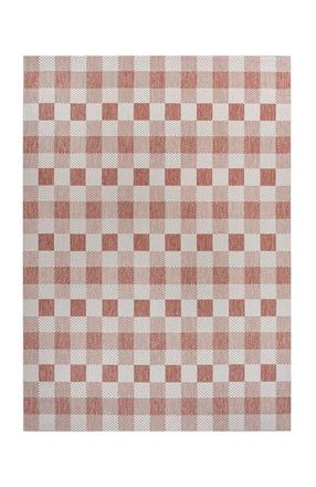 Jonathan Y Designs Darcy Traditional Geometric Bold Gingham Indoor/Outdoor Area Rug in Salmon/cream at Nordstrom, Size 4Ft 0In X 6Ft 0In