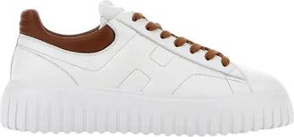 Hogan H-Stripes Sneaker - Heren - Sneakers - Wit - 42 EU - Leer - Schoenen