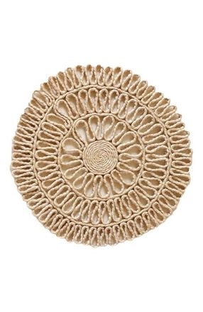 Indego Africa Lattice Placemat White Sisal in Natural at Nordstrom