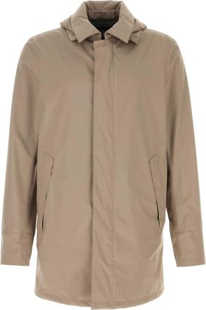 Herno Cappuccino Polyester Jacket