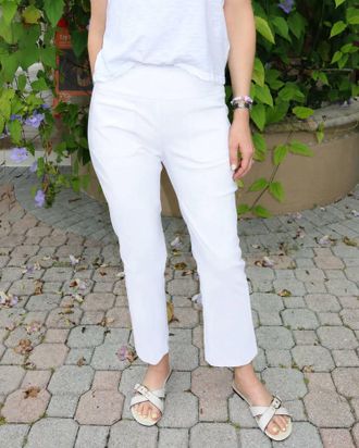 Elliott Lauren Control Stretch Baby Bootcut Pants In White