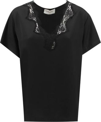 Ermanno Scervino Dames, Tops, Zwart, Maat: XS