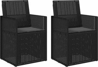 vidaXL Sillas De Comedor De Jard&iacute;n 2 Uds. Gris Antracita Pp Vidaxl