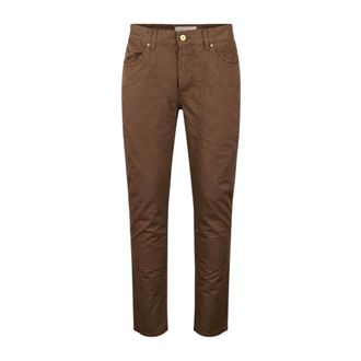 Jeckerson Slim-fit Trousers, male, Brown, Size: W33 John Trousers