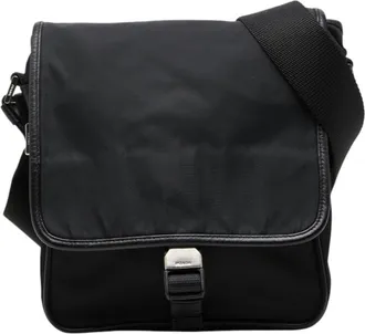 Prada Black Nylon Shoulder Bag (Pre-Owned)