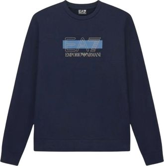 Emporio Armani Felpa Train Visibility - - Sweatshirts & Hoodies - Uomo - Blu - M