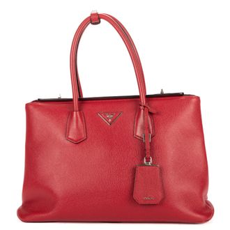 Prada Large Double Tote Large schoudertas