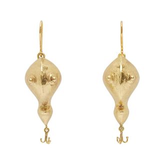 Alemais Gouden Banana House Lure Oorbellen - Dames - Oorbellen - Geel - ONE Size - Accessoires