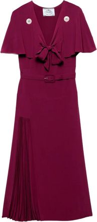 Prada Abito in seta - Rosa