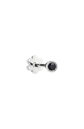Maria Tash Scalloped Black Diamond Stud Earring in White Gold at Nordstrom, Size 2.5 Mm