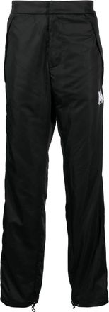 Amiri logo-print straight-leg trousers - men - Polyester - 44 - Black