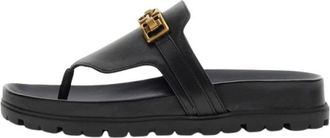 Guess Lea 03 Flip Flops - Dames - Slippers - Zwart - 36 EU - Leer - Schoenen