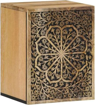 vidaXL Bathroom Wall Cabinet 38x33x48 cm Solid Wood Mango vidaXL