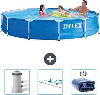 Intex Piscina Con Estructura Redonda - 366x76 Cm - 6-piezas Scb81